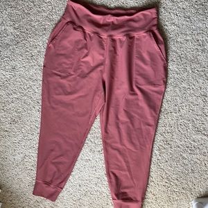 Pink power soft joggers old navy womens xxl